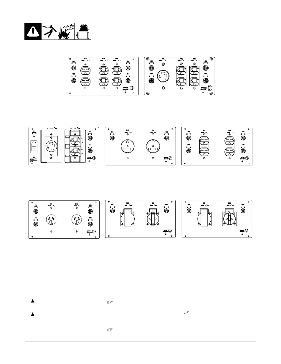 2. optional generator power panels | Hobart Welding Products CHAMP 2060 User Manual | Page 26 / 60