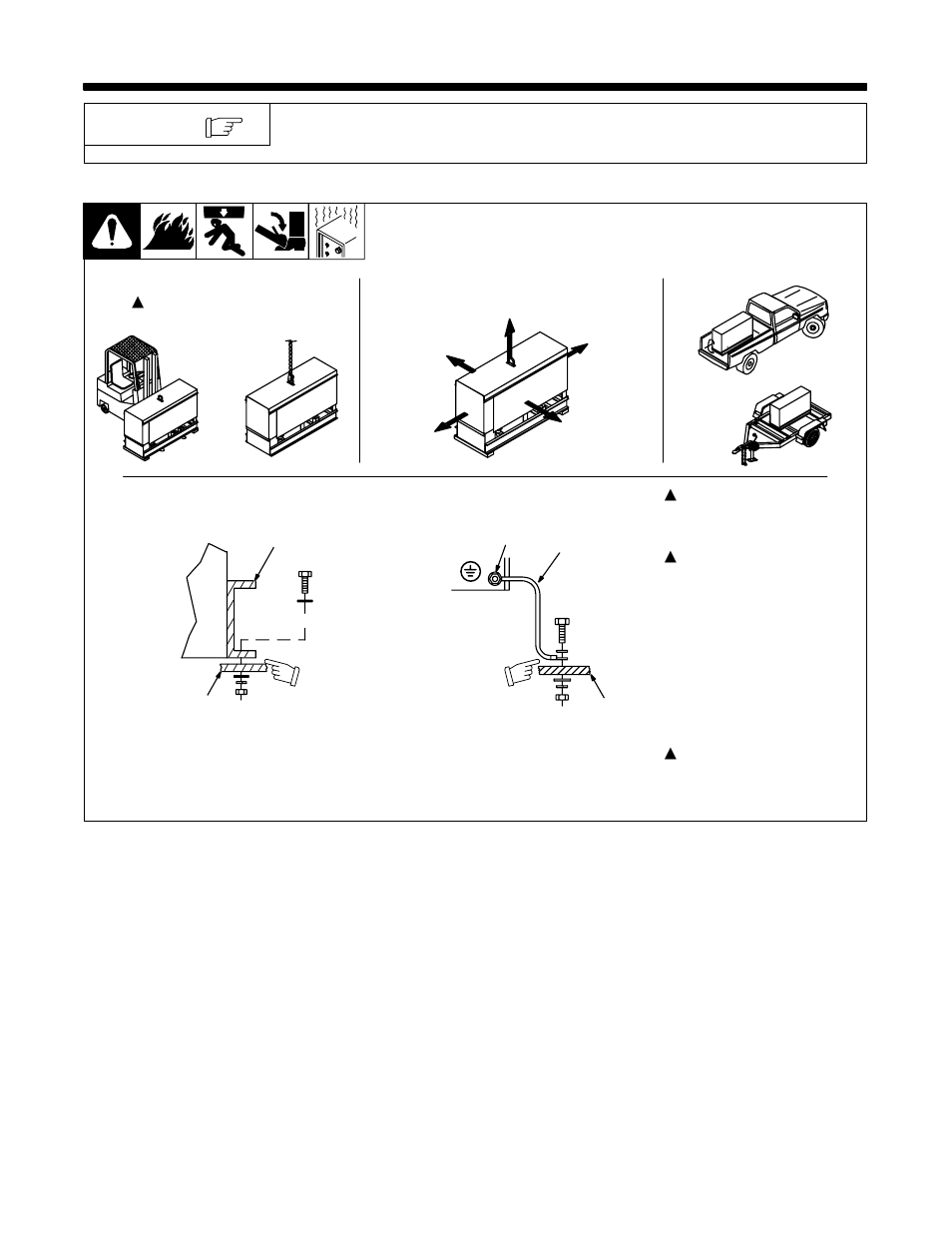 1. installing welding generator | Hobart Welding Products OM-494 User Manual | Page 18 / 76
