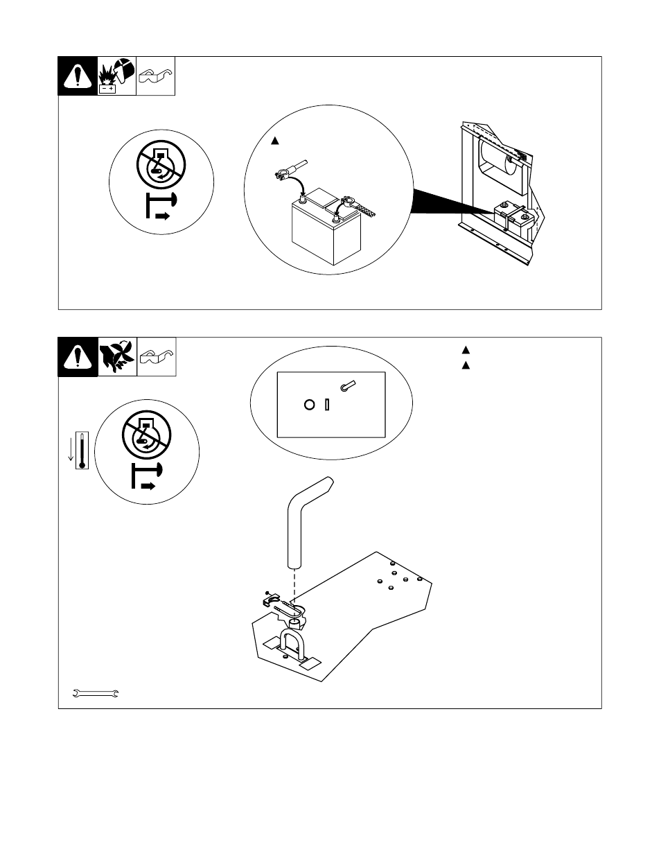 3. connecting the battery, 4. installing exhaust pipe | Hobart Welding Products OM-494 User Manual | Page 20 / 76
