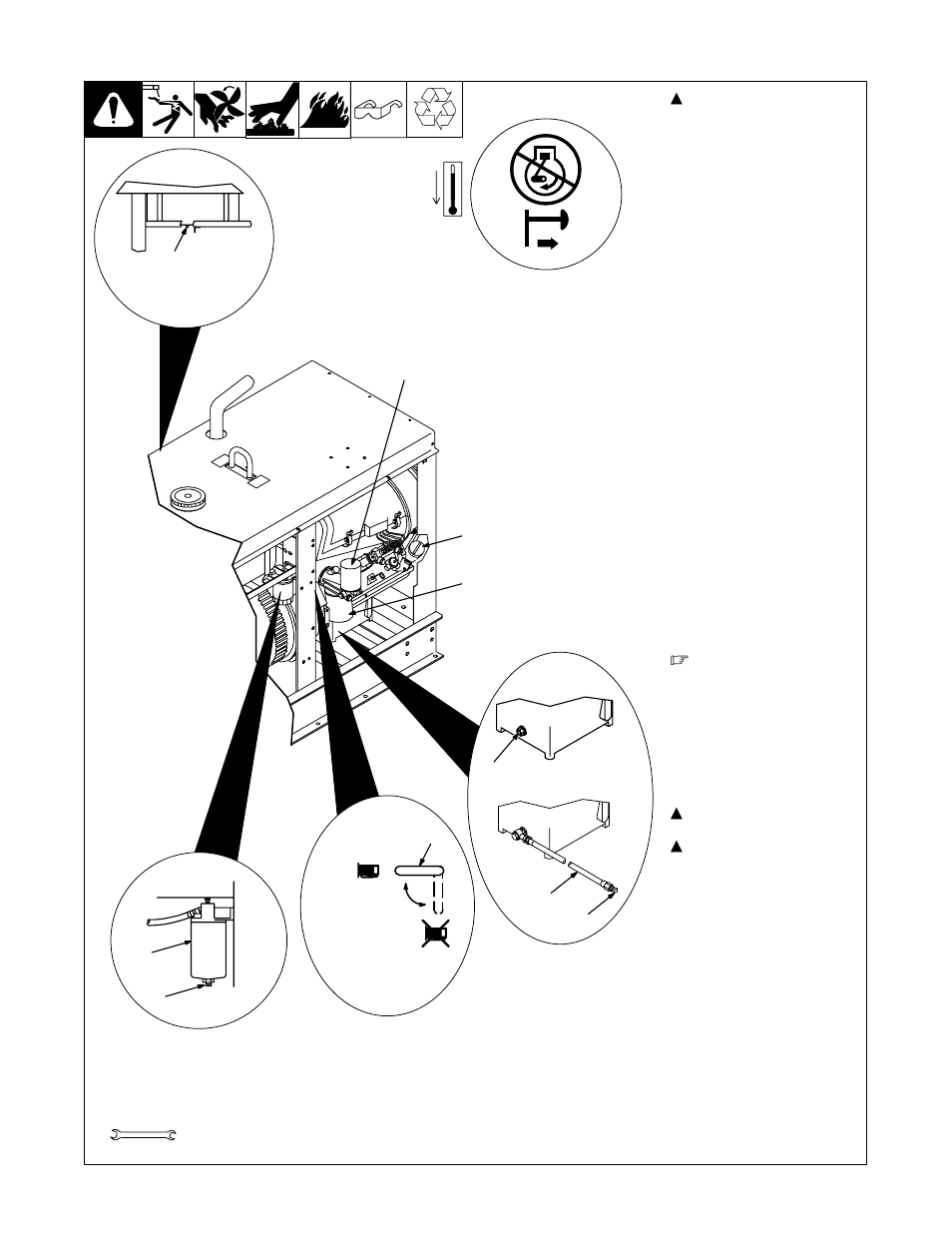 4. servicing fuel and lubrication systems | Hobart Welding Products OM-494 User Manual | Page 40 / 76