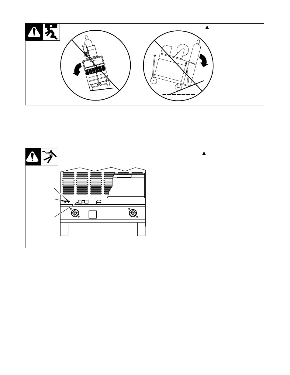 6. tipping, 7. 115 vac receptacle and circuit breakers | Hobart Welding Products 652 User Manual | Page 20 / 40
