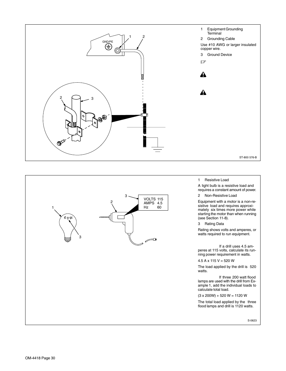 3. grounding when supplying building systems, 4. how much power does equipment require | Hobart Welding Products CHAMPION 4500 OM-4418 User Manual | Page 34 / 52