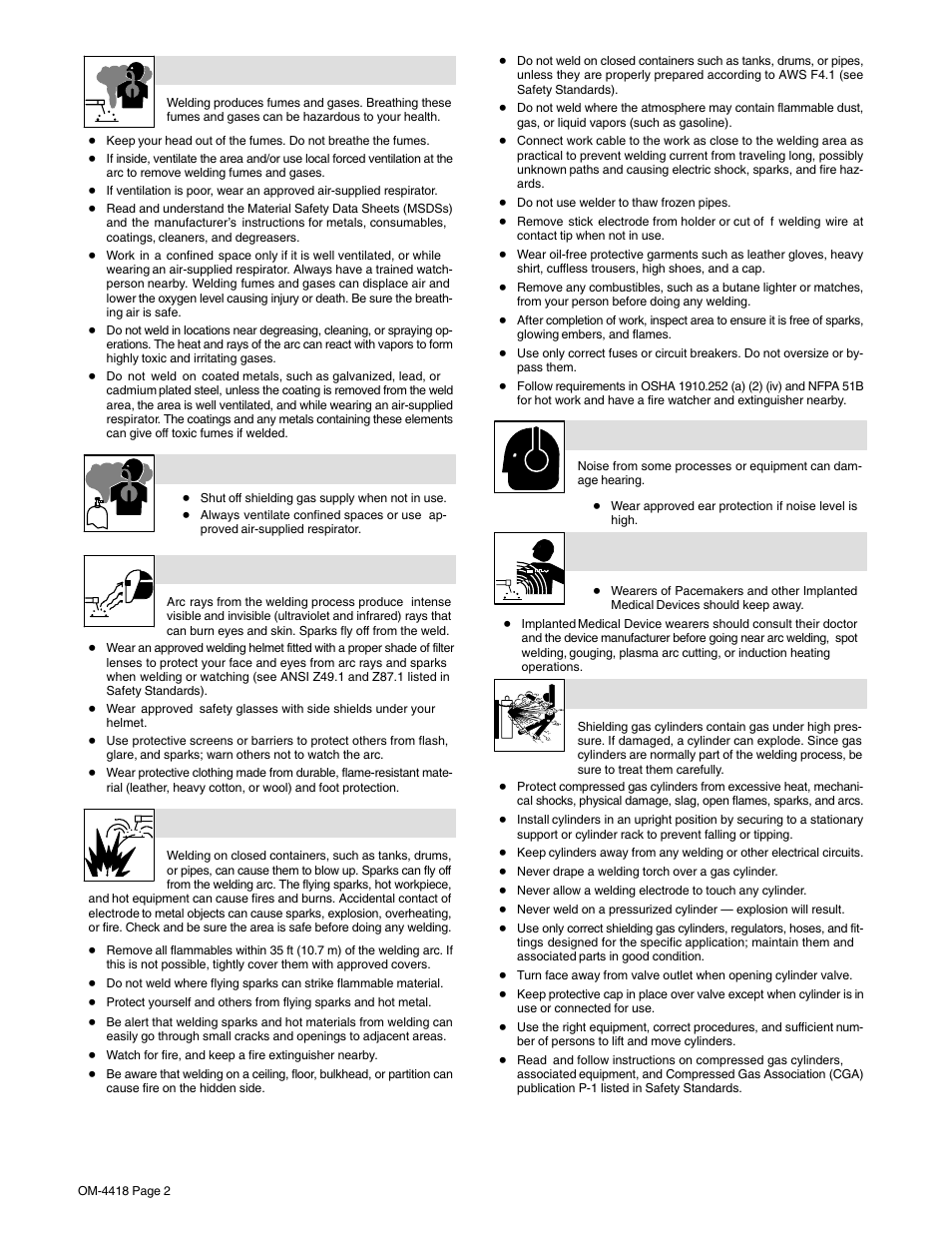 Hobart Welding Products CHAMPION 4500 OM-4418 User Manual | Page 6 / 52