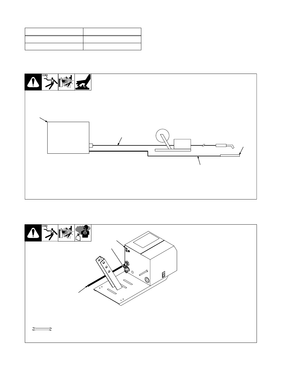 3. gun recommendation table, 4. equipment connection diagrams | Hobart Welding Products OLYMPIC R-115 User Manual | Page 14 / 36