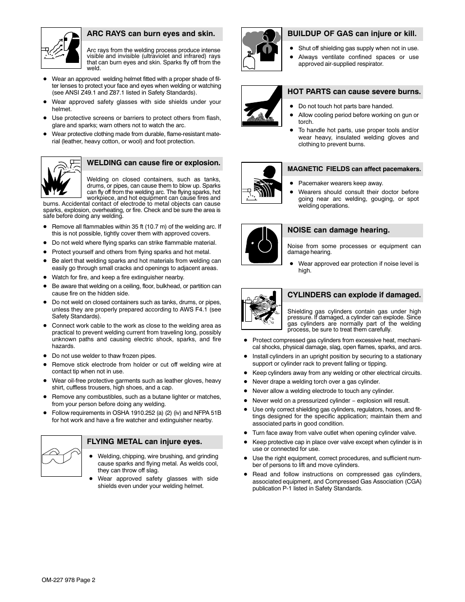 Hobart Welding Products HANDLER 210 User Manual | Page 6 / 52