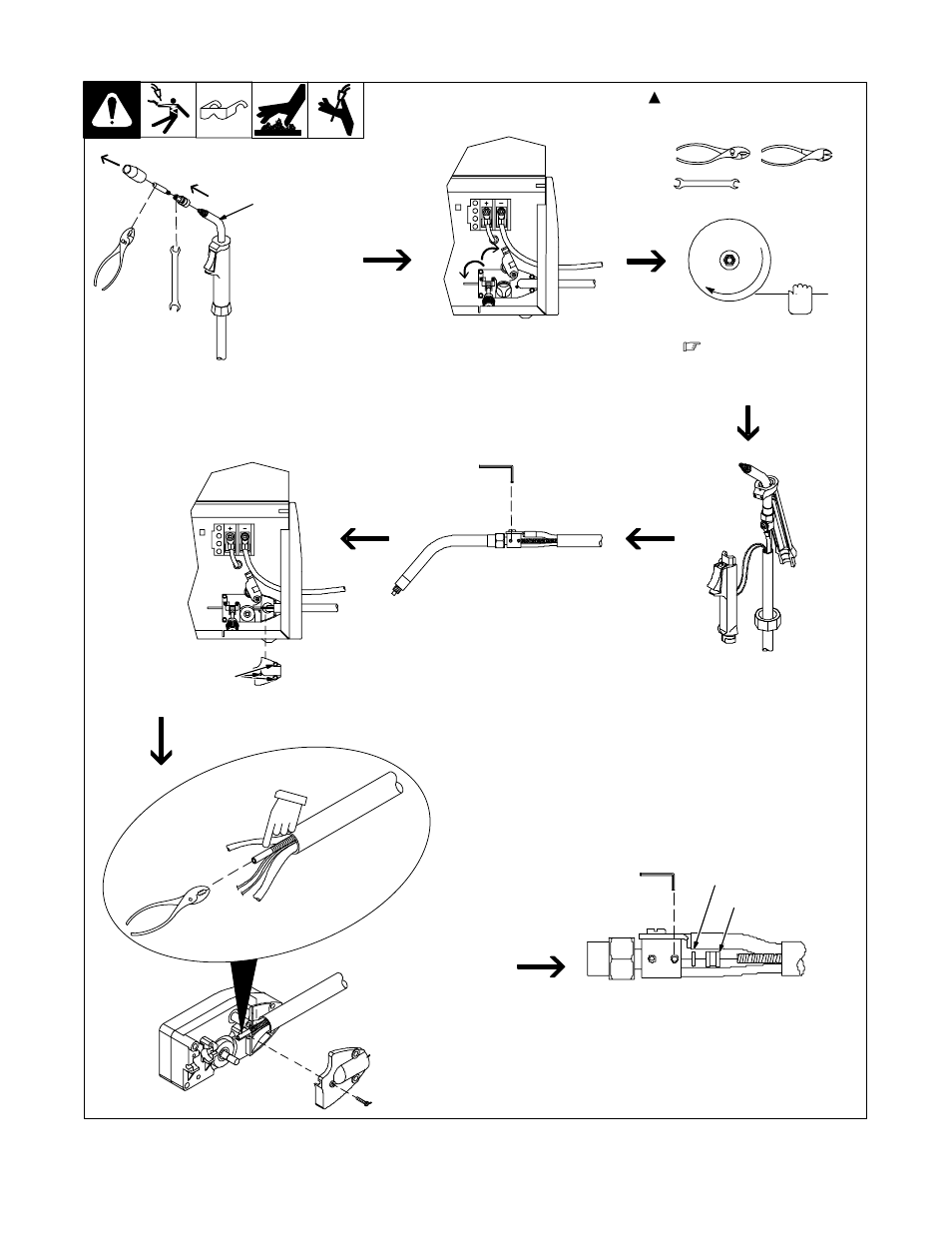 4. replacing liner o-ring | Hobart Welding Products OM-948 User Manual | Page 14 / 24