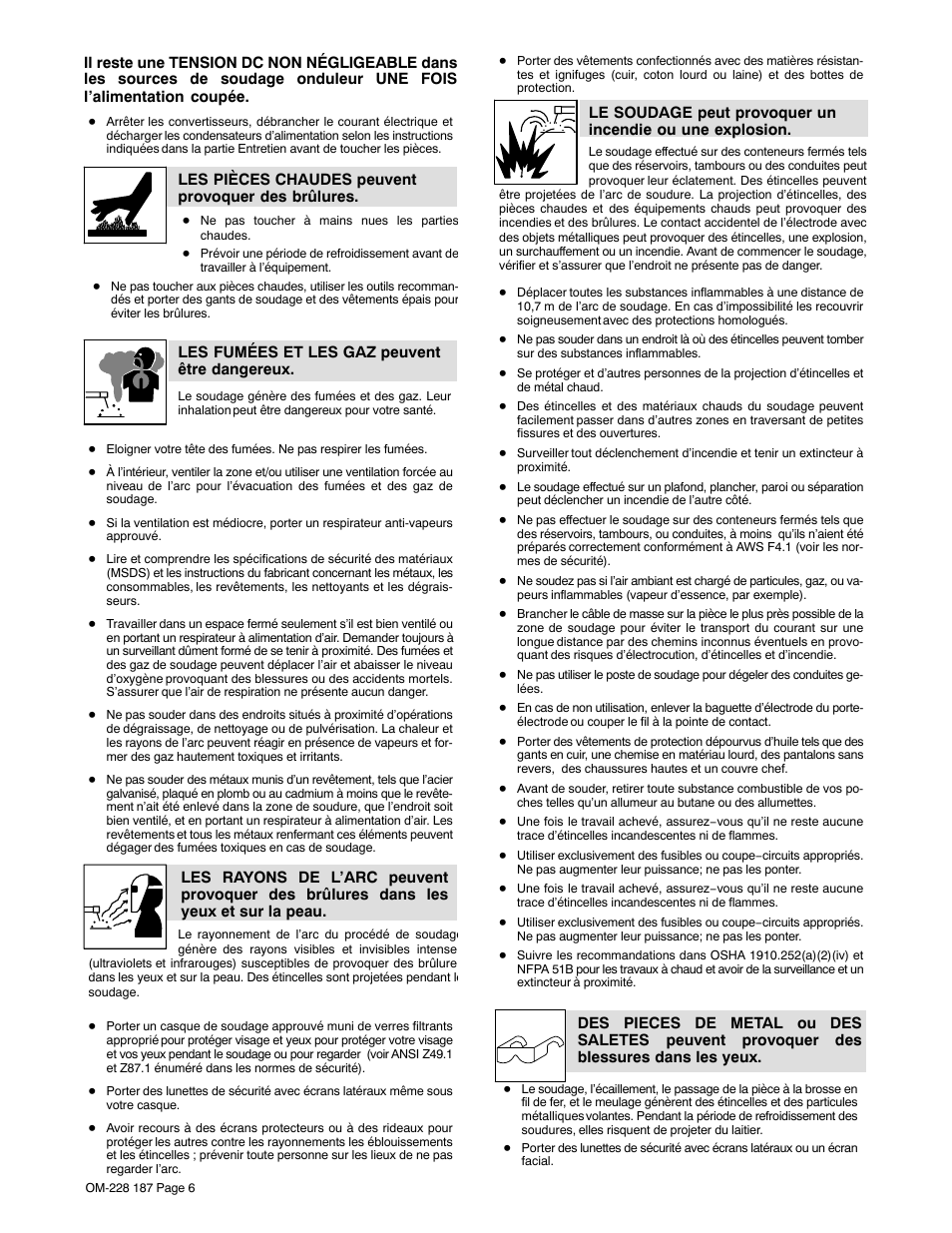 Hobart Welding Products 187 User Manual | Page 10 / 52