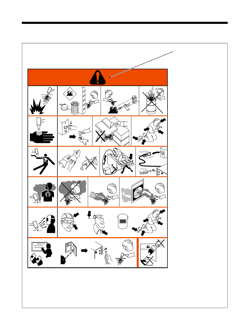 1. warning label definitions | Hobart Welding Products AIRFORCE 375 OM-2210 User Manual | Page 13 / 32