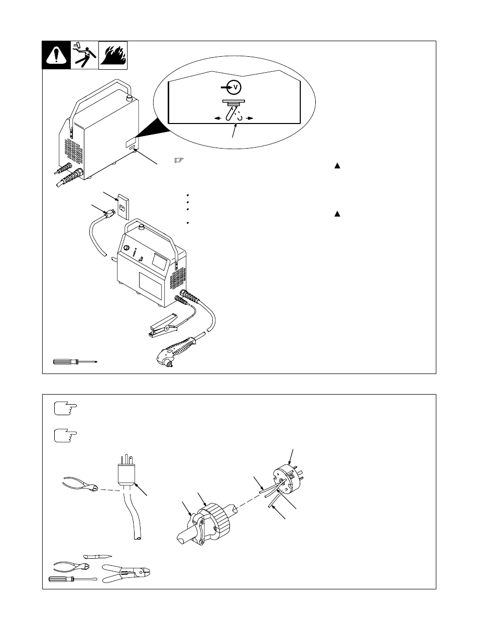 9. installing alternative plug | Hobart Welding Products AIRFORCE 375 OM-2210 User Manual | Page 19 / 32