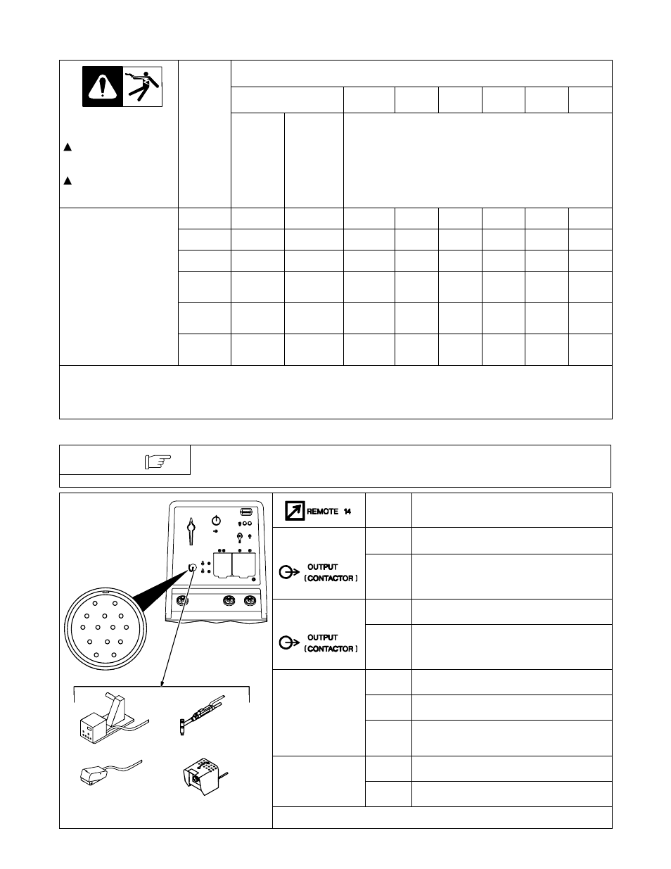 7. selecting weld cable sizes, 8. remote 14 receptacle information | Hobart Welding Products ARCSTAR OM-487 User Manual | Page 20 / 60