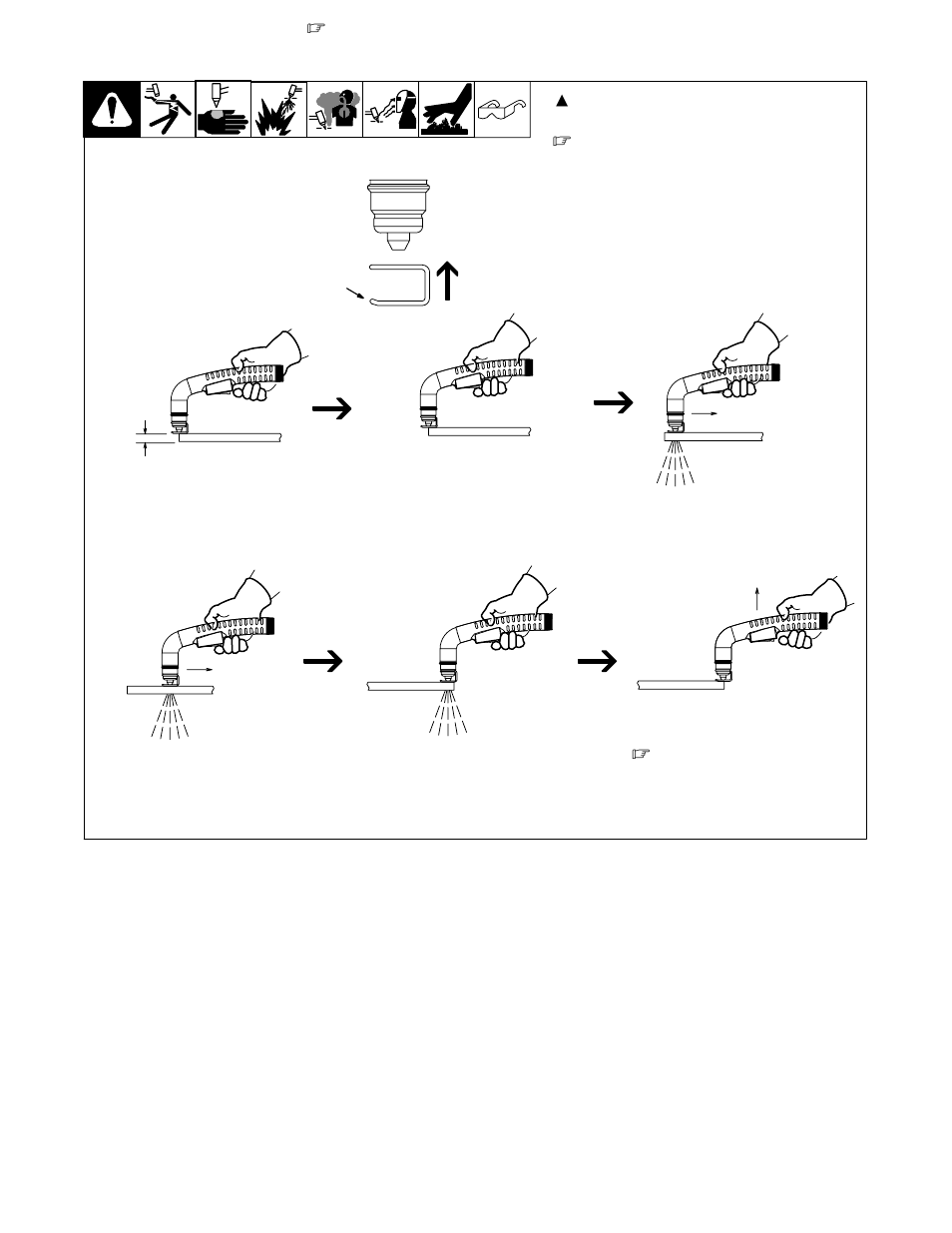 Sequence of cutting using stand-off guide, 5. sequence of cutting using stand-off guide | Hobart Welding Products AirForce 250ci User Manual | Page 22 / 36