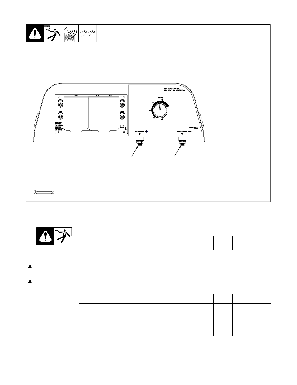 7. connecting to weld output terminals, 8. selecting weld cable sizes | Hobart Welding Products 1435 User Manual | Page 20 / 60