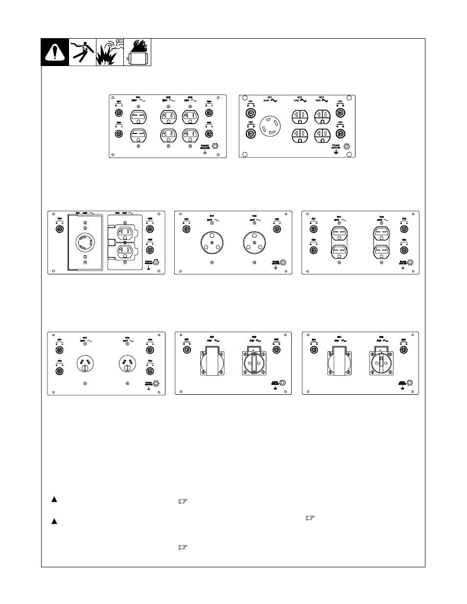 2. optional auxiliary power panels | Hobart Welding Products 1435 User Manual | Page 25 / 60