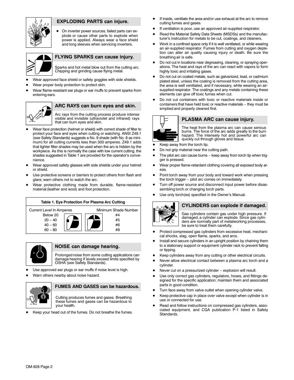 Hobart Welding Products AIRFORCE 250A User Manual | Page 6 / 32