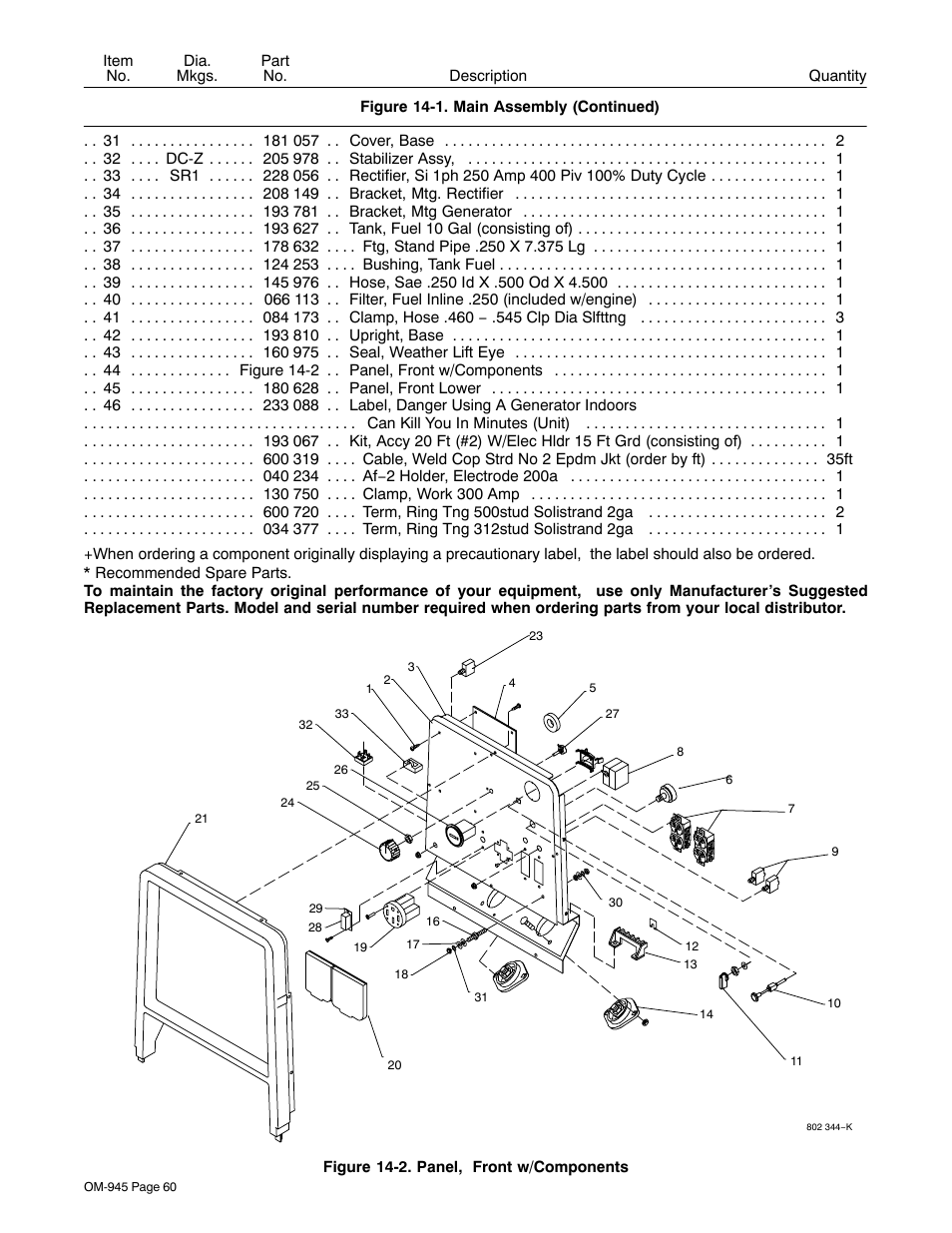 Hobart Welding Products CHAMPION 10 User Manual | Page 64 / 68
