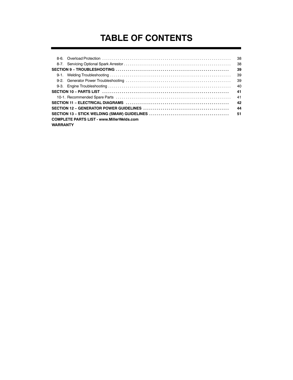 Hobart Welding Products CHAMPION ELITE OM-240 438E User Manual | Page 4 / 64