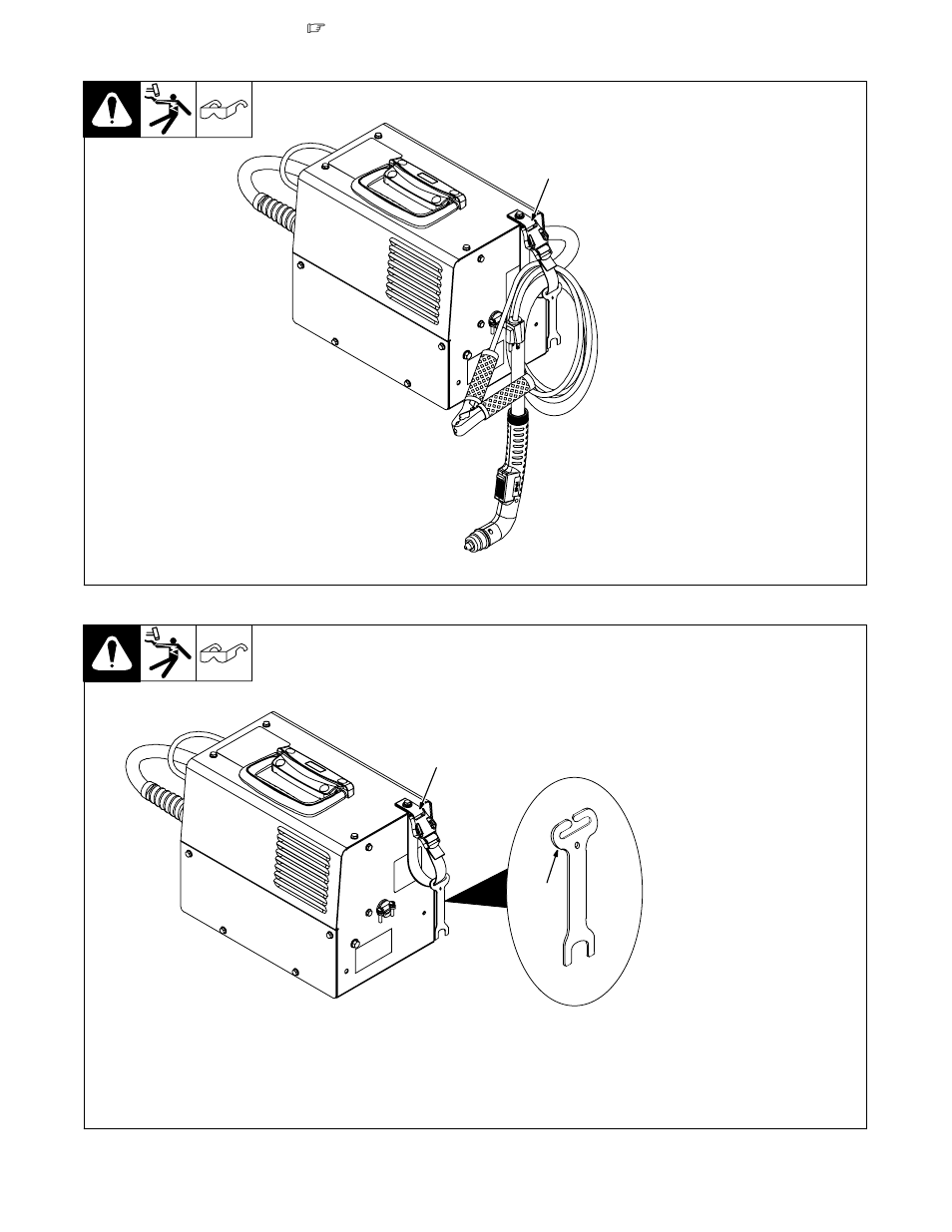 11. cable management strap, 12. electrode wrench | Hobart Welding Products AIRFORCE OM-230 455D User Manual | Page 18 / 36