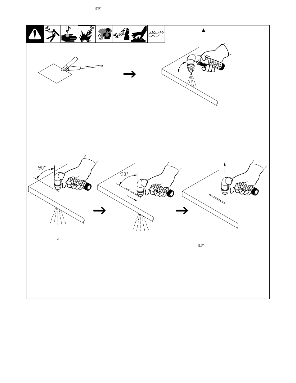 Sequence of piercing operation, 6. sequence of piercing operation | Hobart Welding Products AIRFORCE OM-230 455D User Manual | Page 23 / 36