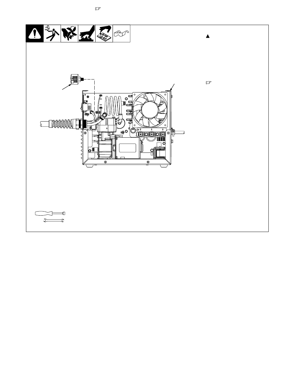 Compressor filter cleaning and replacement, 4. compressor filter cleaning and replacement | Hobart Welding Products AIRFORCE OM-230 455D User Manual | Page 27 / 36