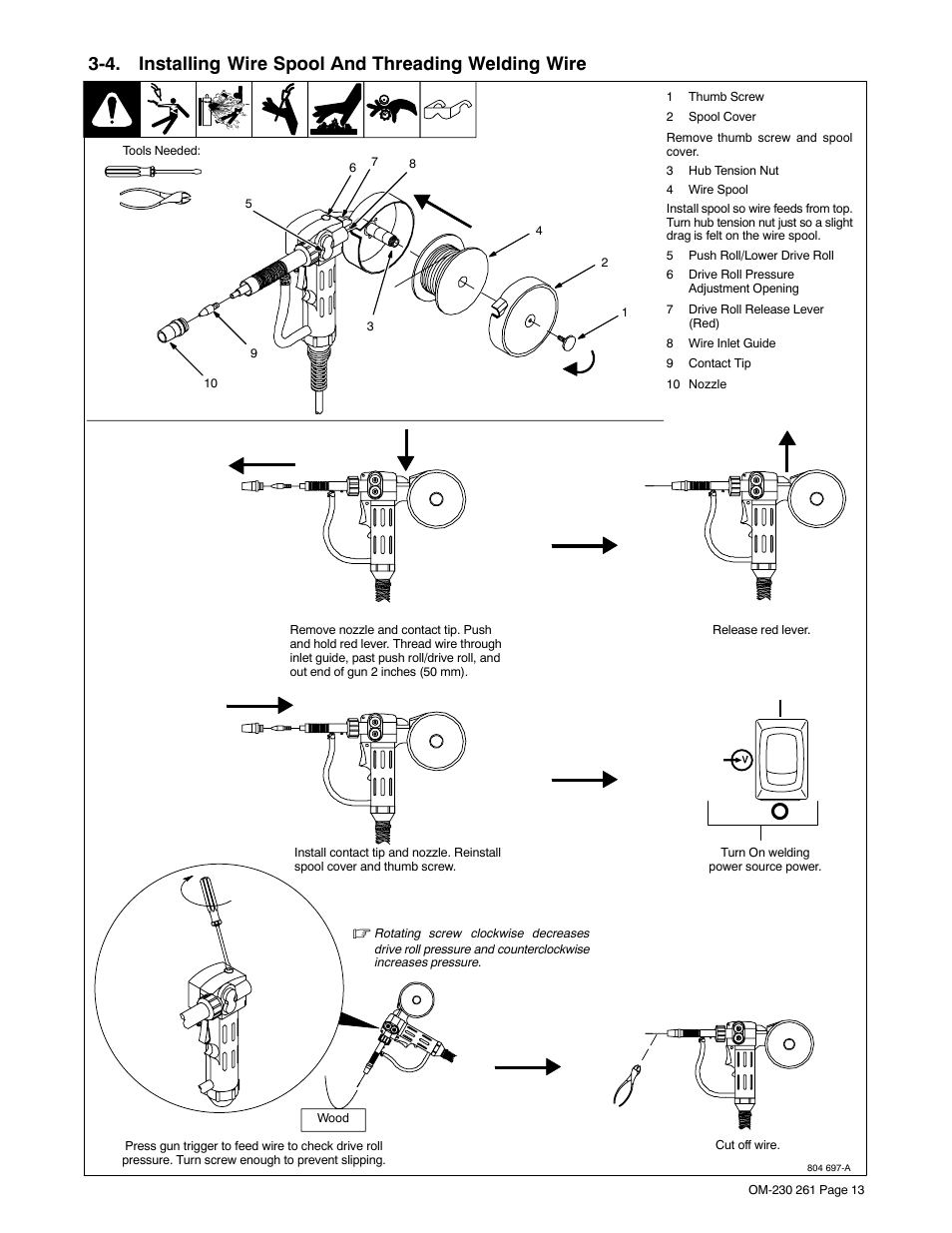 Hobart Welding Products SPOOL GUN DP 3035-10 User Manual | Page 17 / 32