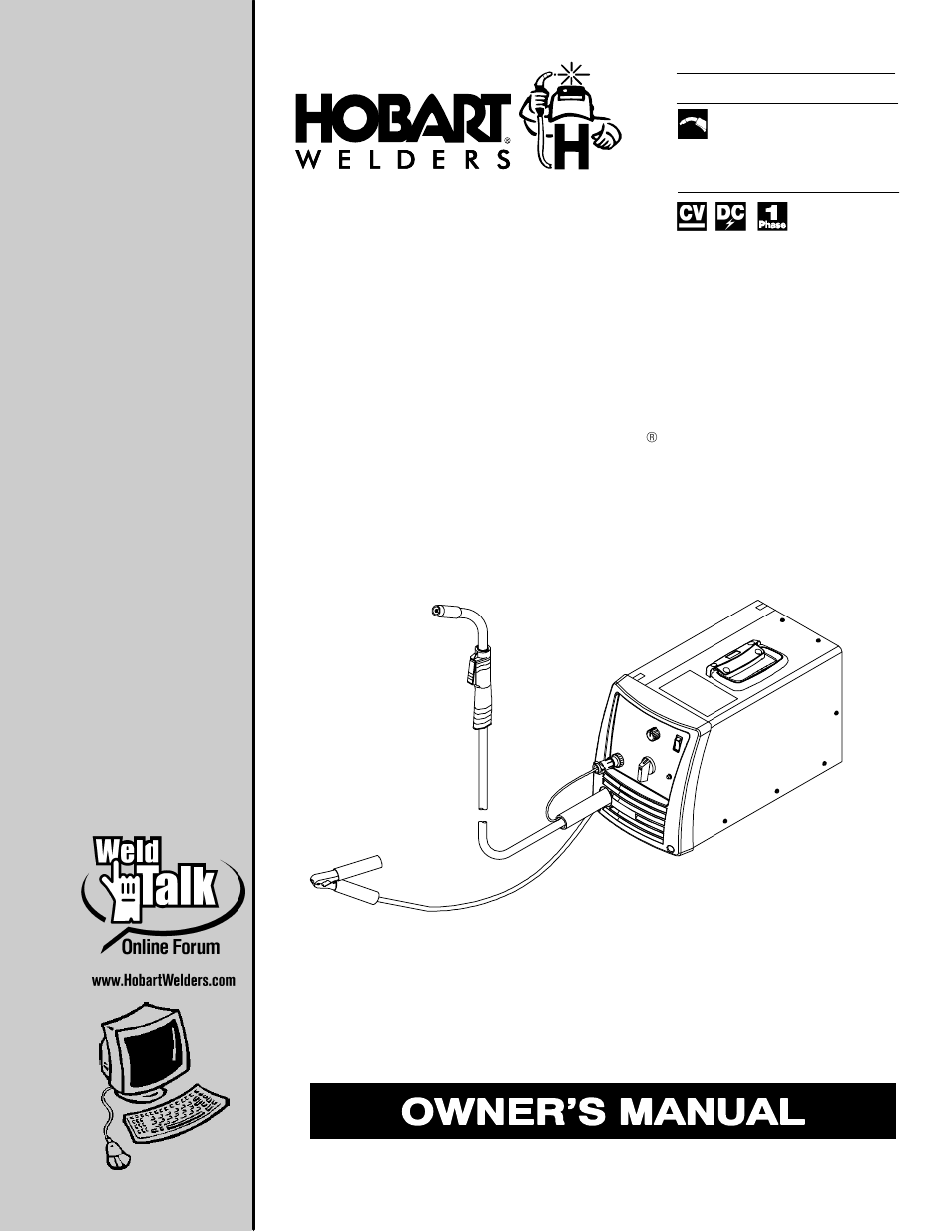 Hobart Welding Products HANDLER 210 OM-227 978B User Manual | 52 pages