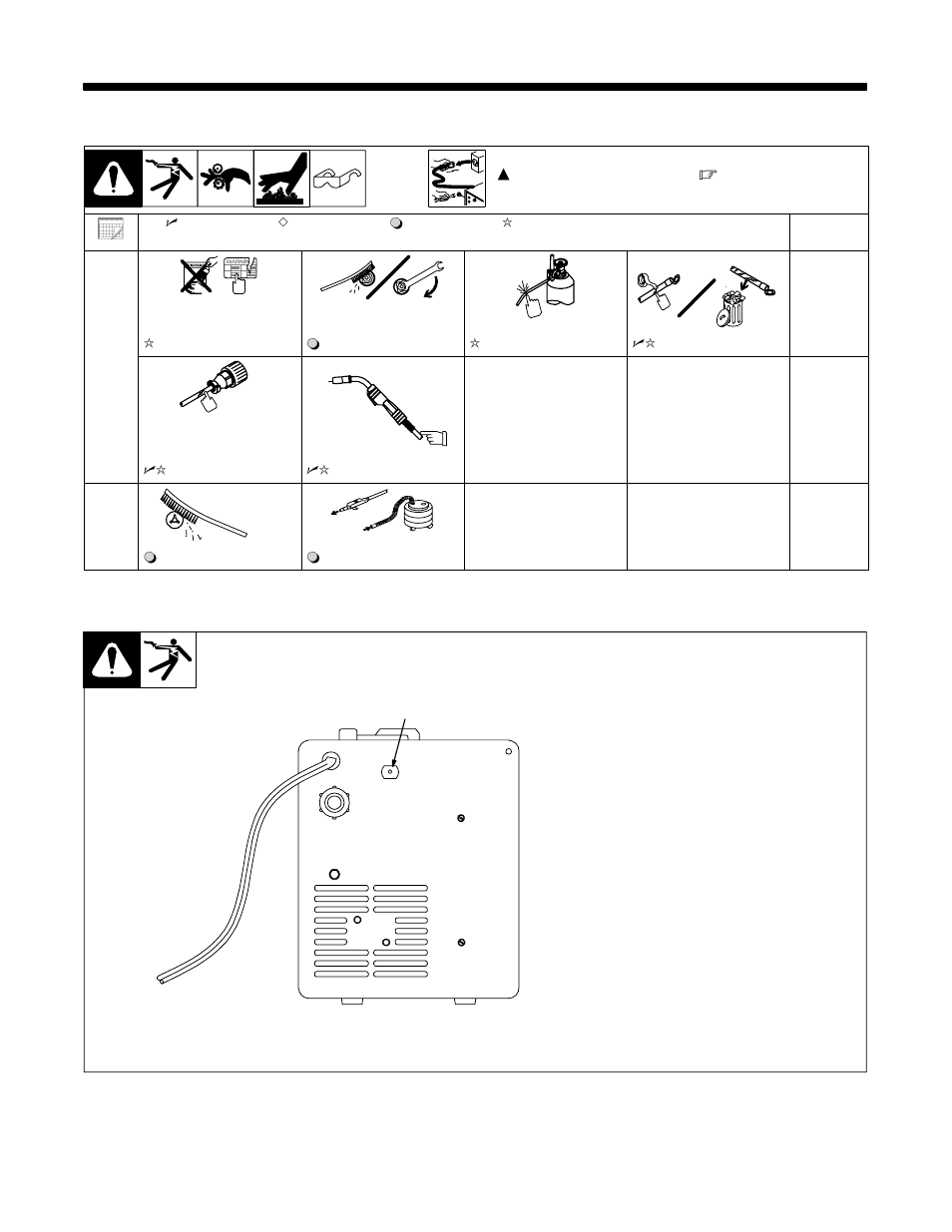 Section 7 − maintenance &troubleshooting, Routine maintenance, Overload protection | Drive motor protection, 1. routine maintenance, 2. overload protection, 3. drive motor protection | Hobart Welding Products HANDLER 210 OM-227 978B User Manual | Page 26 / 52