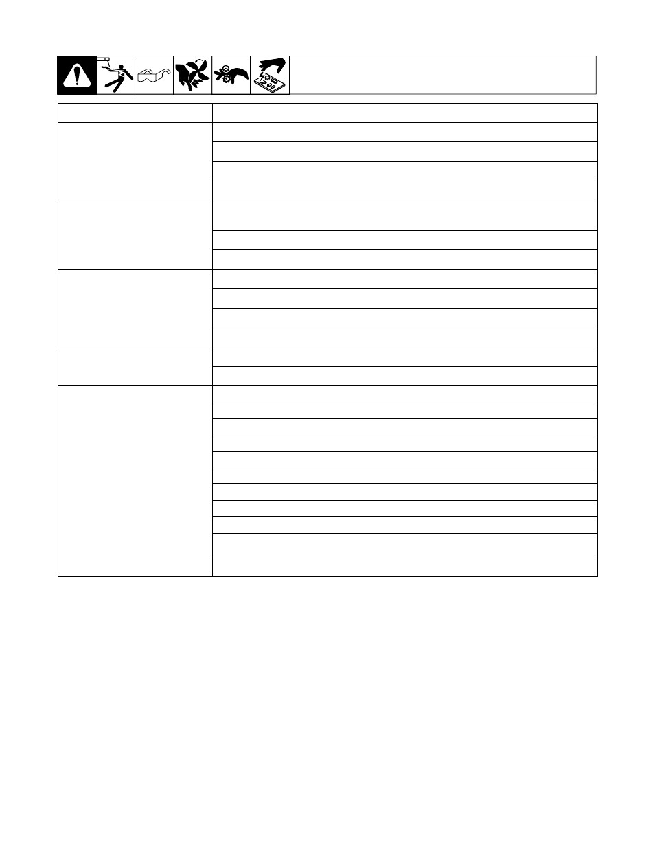 Troubleshooting table, 8. troubleshooting table | Hobart Welding Products HANDLER 210 OM-227 978B User Manual | Page 30 / 52