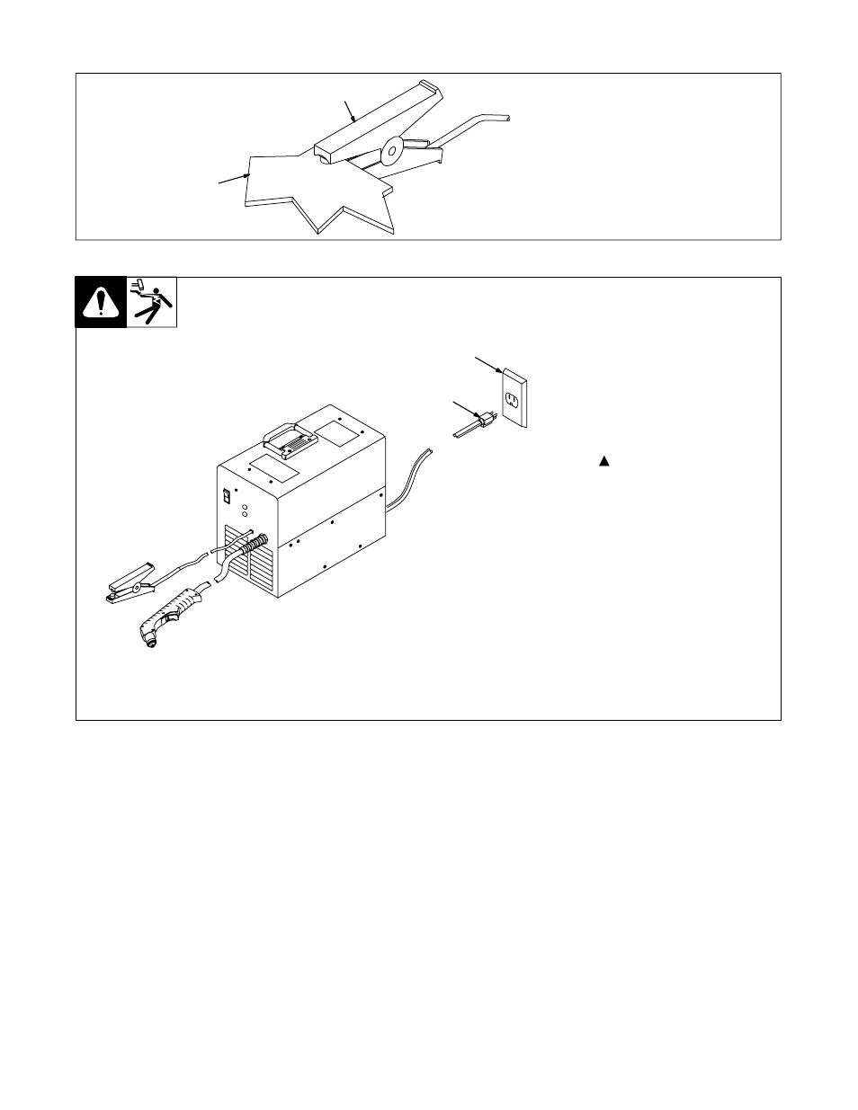6. connecting work clamp, 7. connecting input power | Hobart Welding Products AIRFORCE OM-928 User Manual | Page 15 / 32
