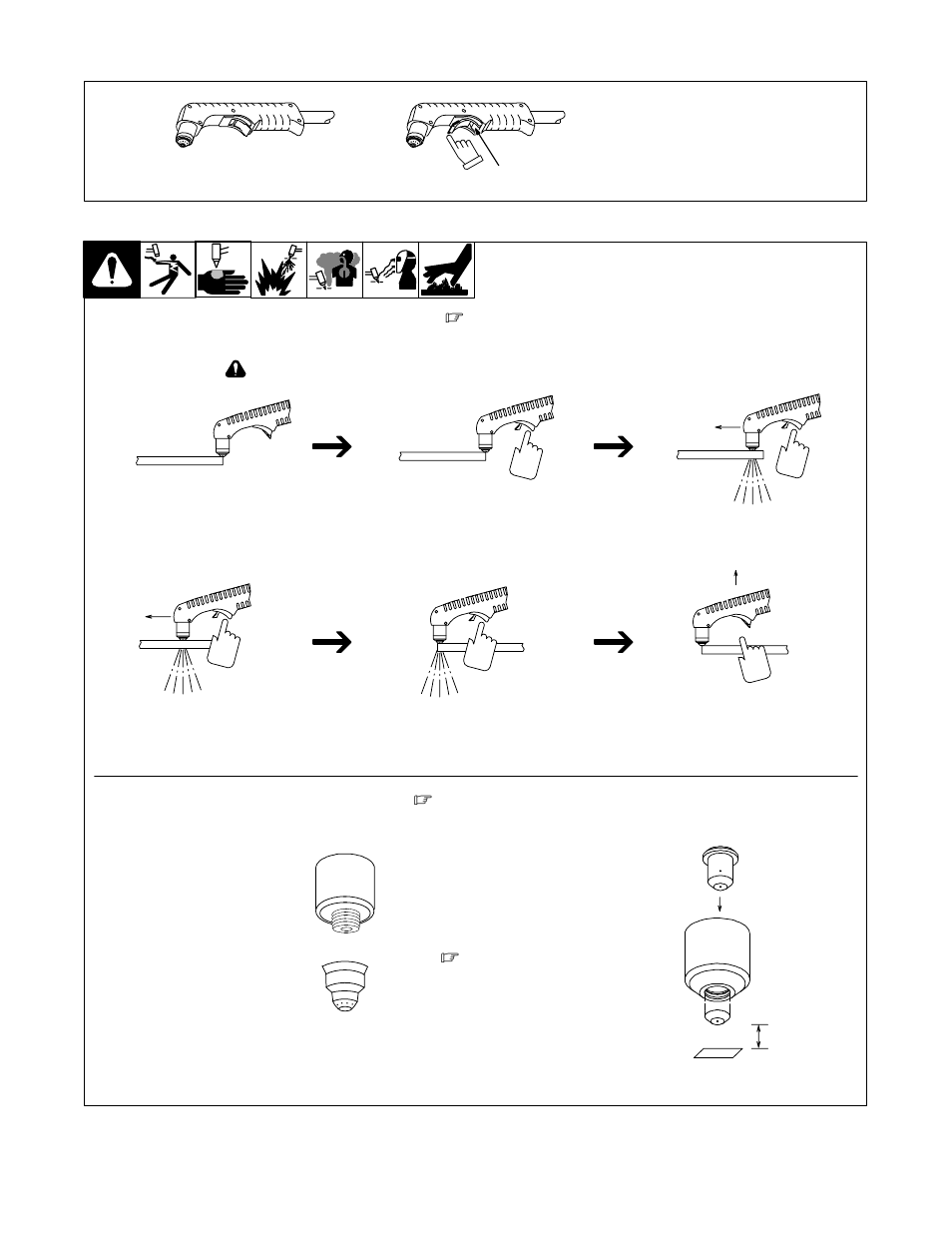 3. trigger safety lock, 4. sequence of operation | Hobart Welding Products AIRFORCE OM-928 User Manual | Page 17 / 32
