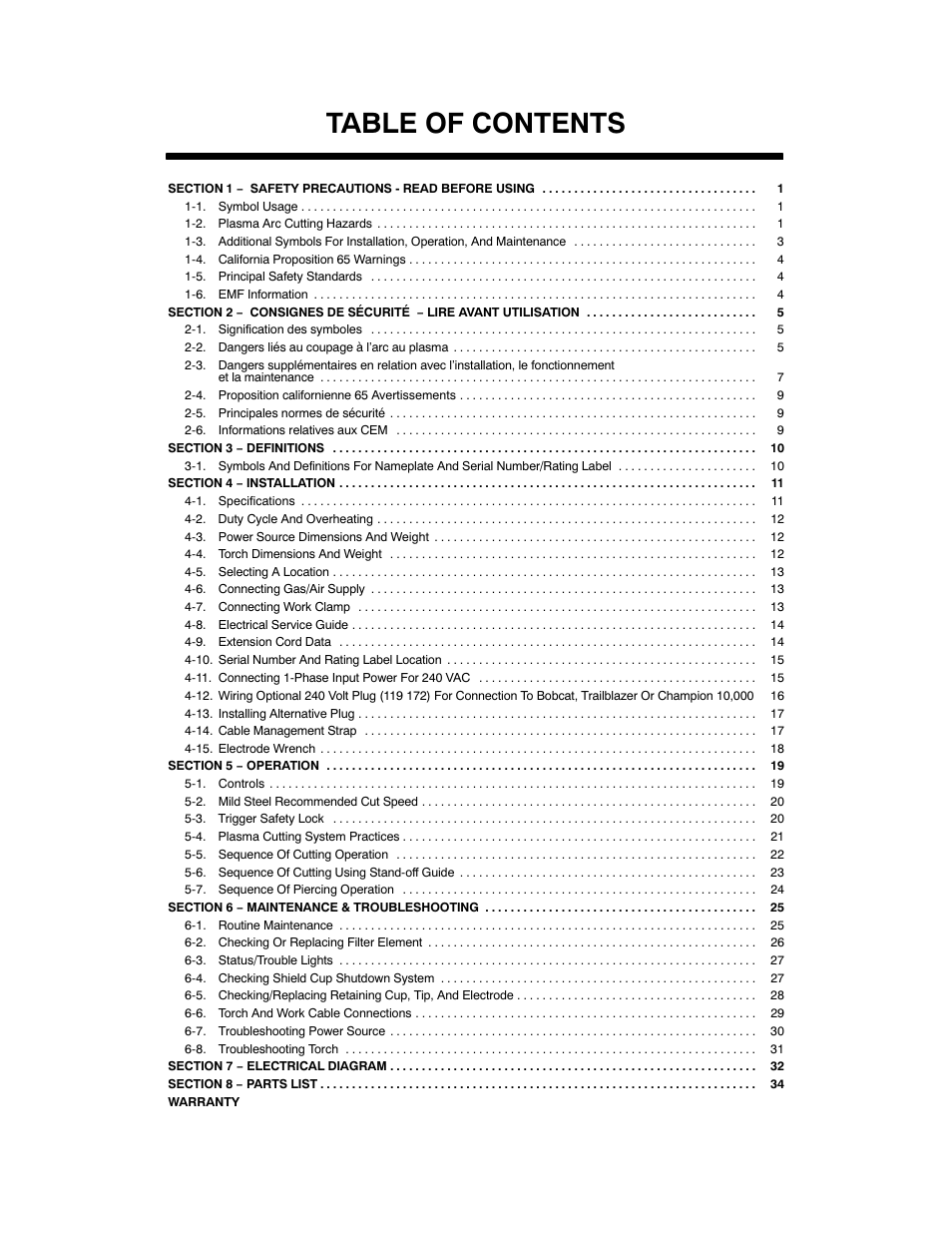 Hobart Welding Products AIRFORCE 700I User Manual | Page 3 / 40
