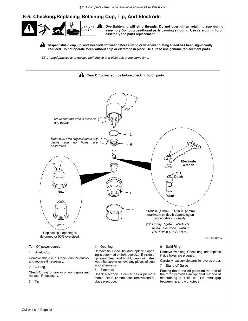 Hobart Welding Products AIRFORCE 700I User Manual | Page 32 / 40