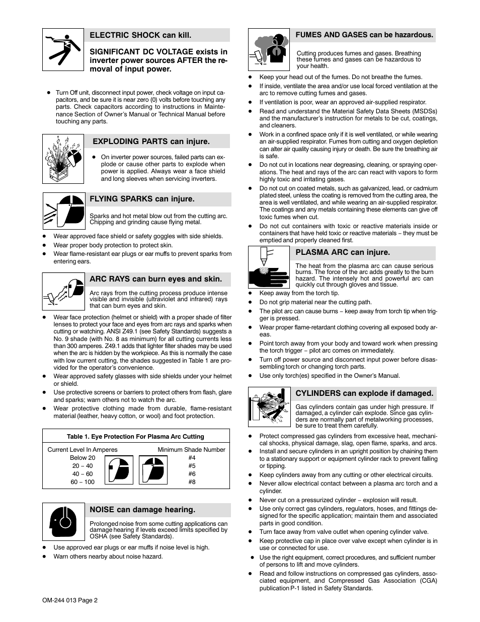 Hobart Welding Products AIRFORCE 700I User Manual | Page 6 / 40