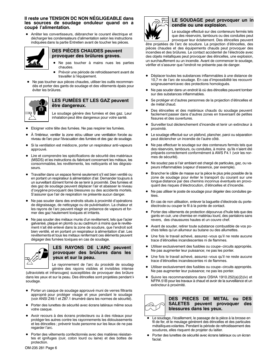 Hobart Welding Products IRONMAN 230 User Manual | Page 10 / 56