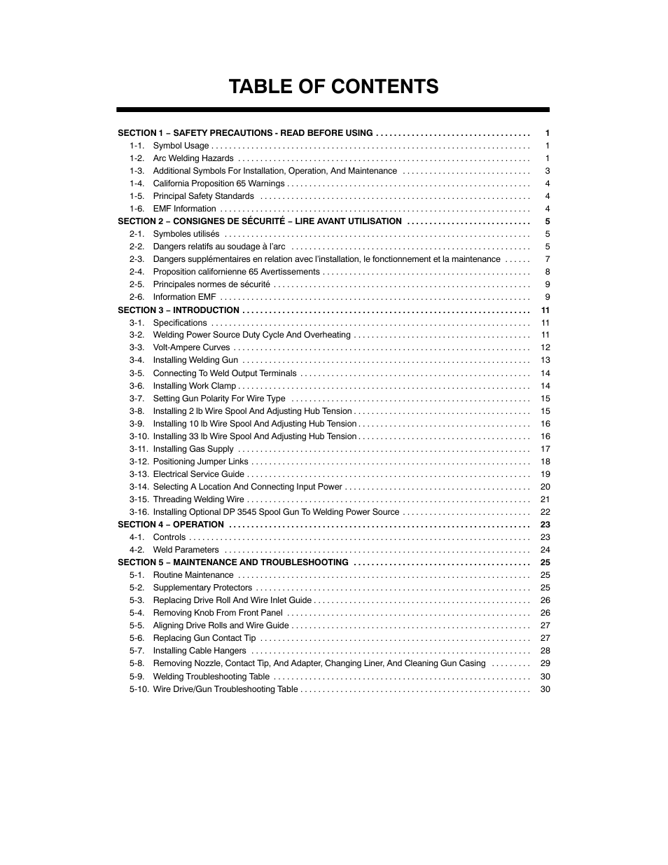 Hobart Welding Products IRONMAN 230 User Manual | Page 3 / 56
