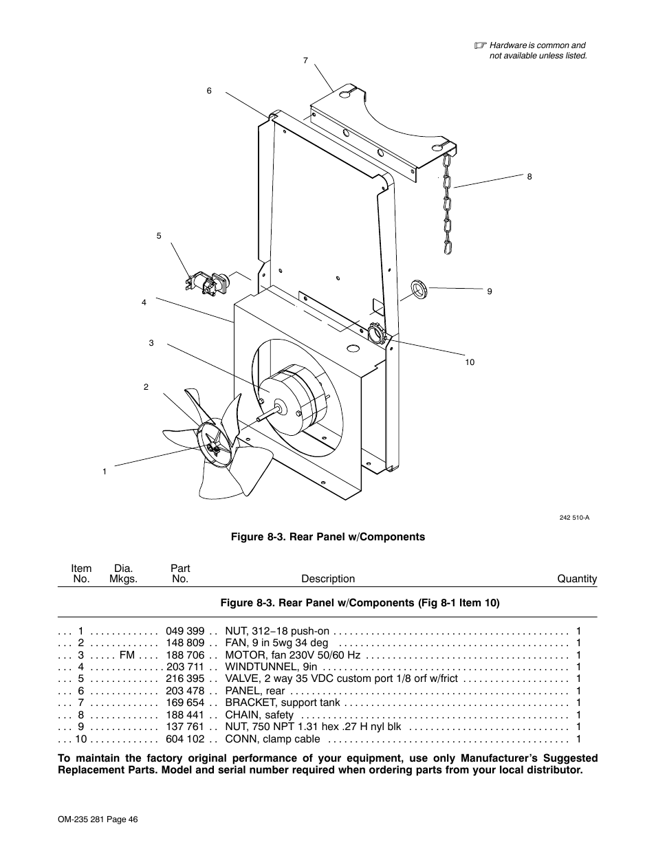 Fig 8-3 | Hobart Welding Products IRONMAN 230 User Manual | Page 50 / 56