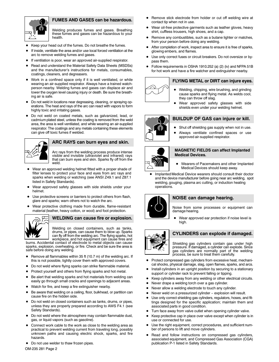 Hobart Welding Products IRONMAN 230 User Manual | Page 6 / 56