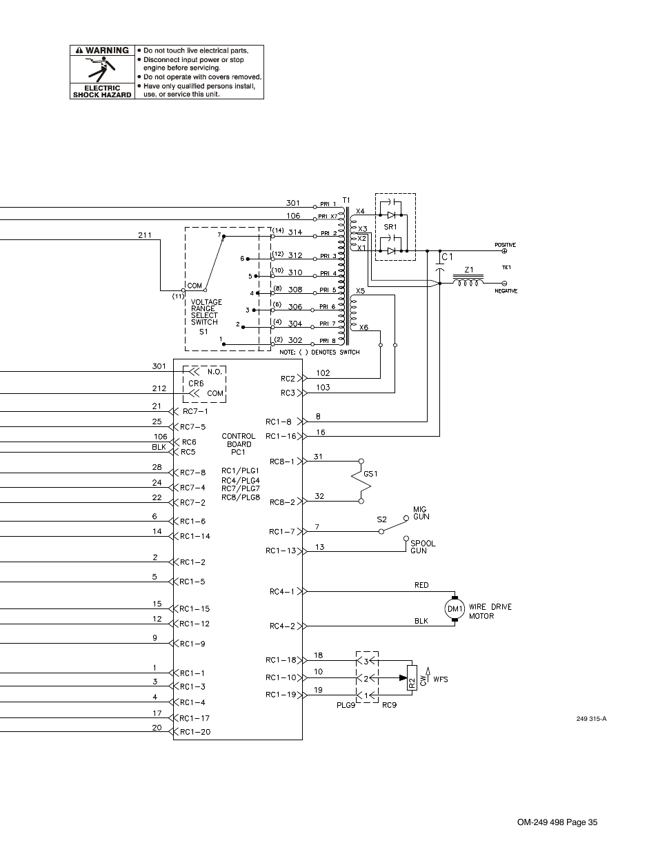 Hobart Welding Products HANDLER 210 MVP User Manual | Page 39 / 56