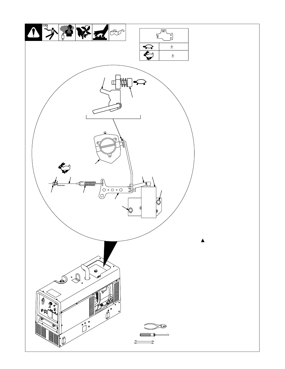 6. adjusting engine speed | Hobart Welding Products ARCSTAR 280 NT User Manual | Page 30 / 52