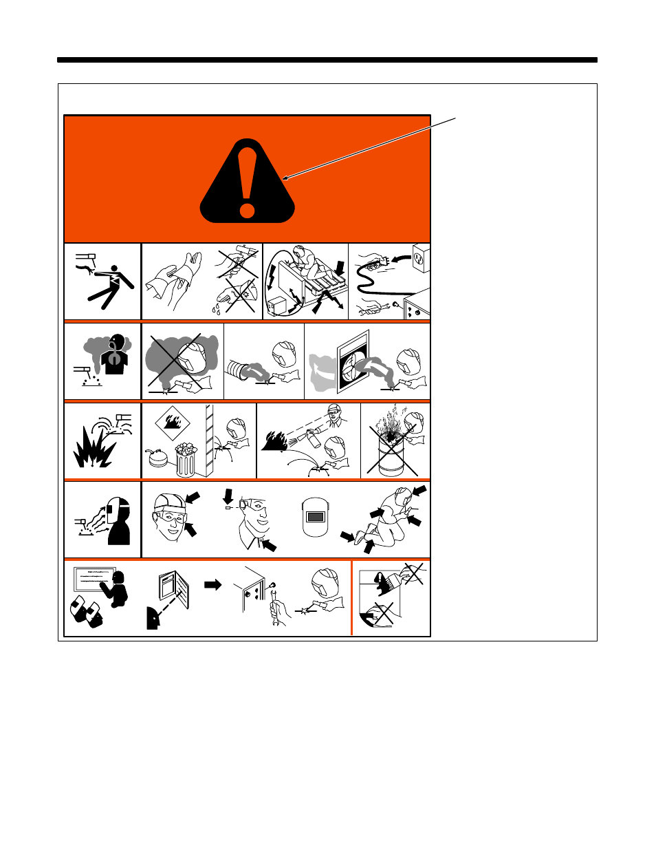 1. general precautionary label | Hobart Welding Products CYBER FLEX 302 User Manual | Page 13 / 40