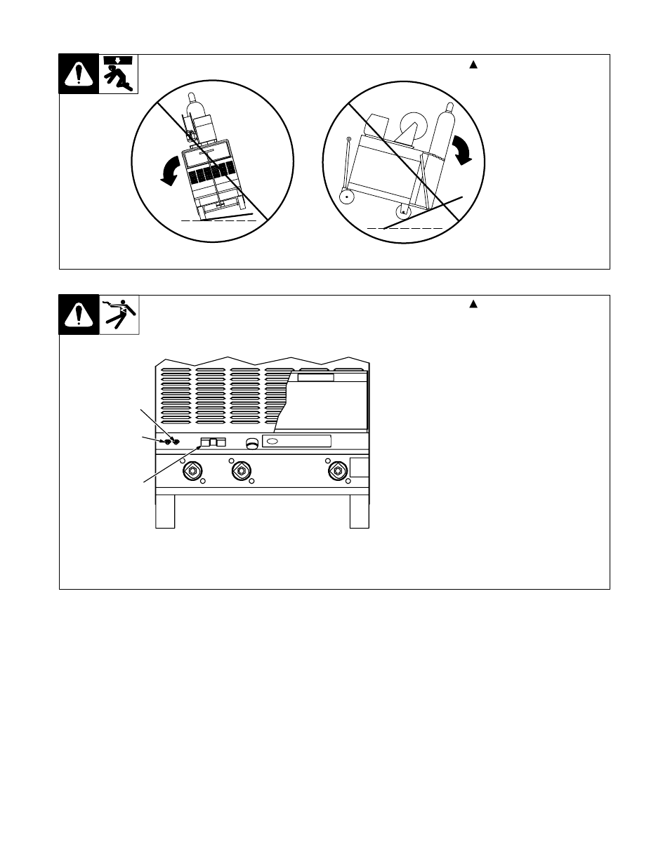 6. tipping, 7. 115 vac receptacle and circuit breakers | Hobart Welding Products CYBER FLEX 302 User Manual | Page 19 / 40