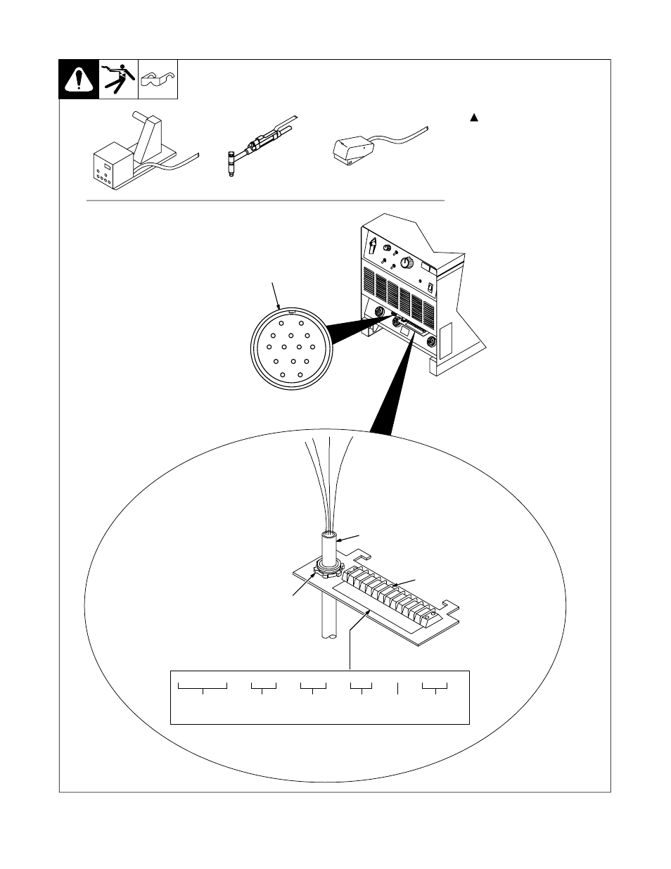 10. connecting remote control | Hobart Welding Products CYBER FLEX 302 User Manual | Page 21 / 40