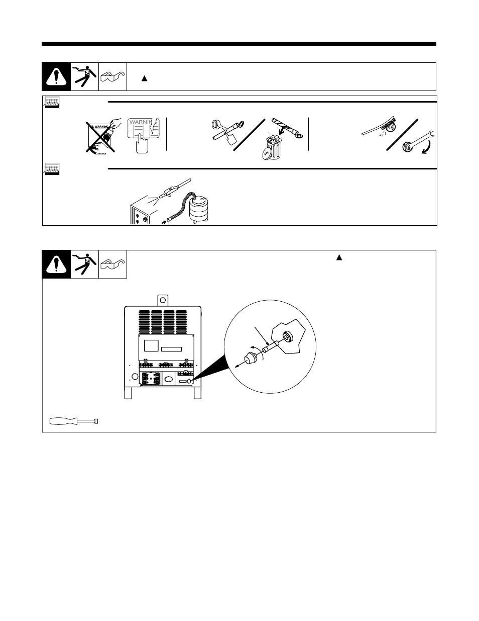 1. routine maintenance, 2. fuse f1 | Hobart Welding Products CYBER FLEX 302 User Manual | Page 27 / 40