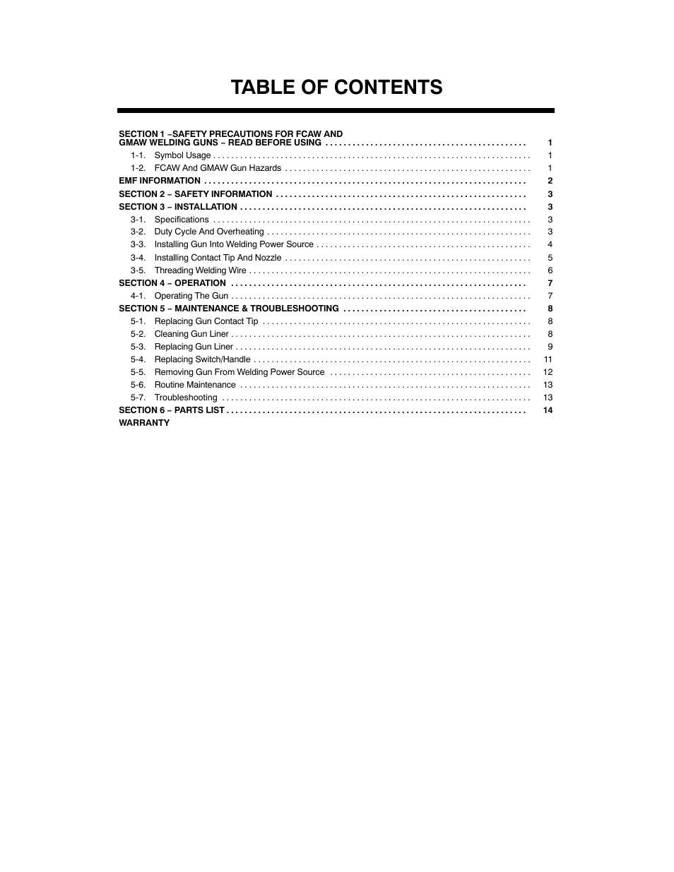 Hobart Welding Products H-9B Gun User Manual | Page 3 / 20