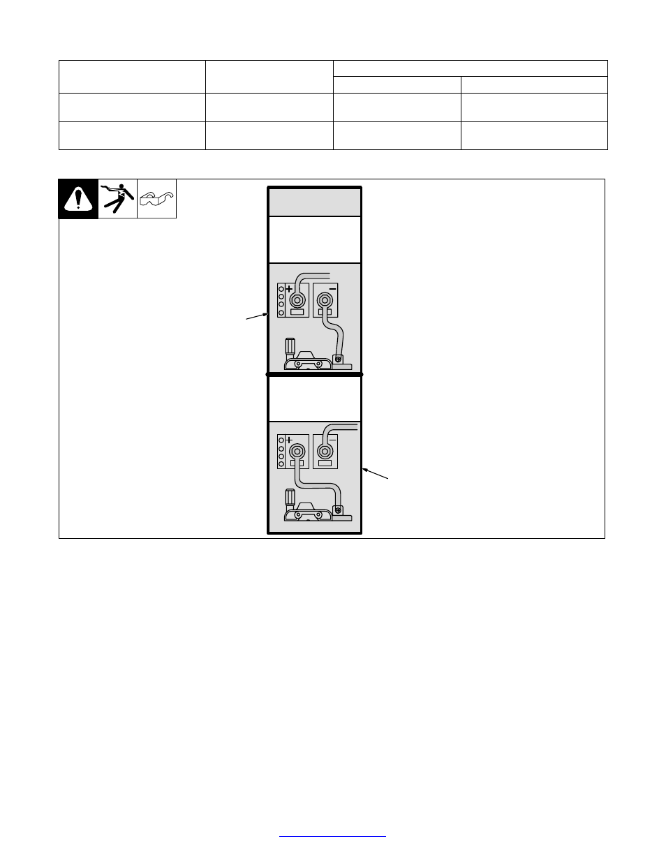 Process/polarity table, Changing polarity, 3. process/polarity table | 4. changing polarity | Hobart Welding Products HANDLER OM-925 217 694A User Manual | Page 17 / 52