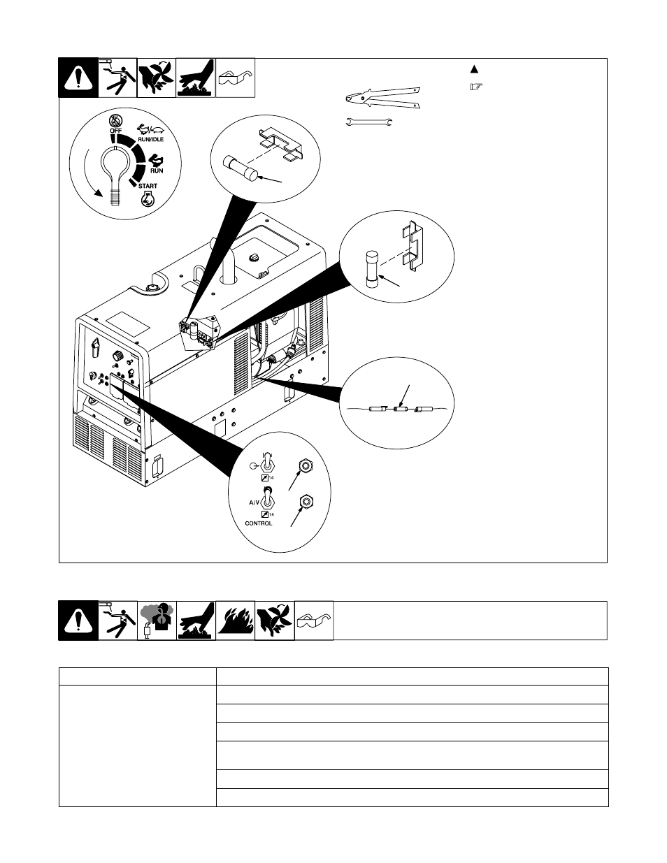 7. overload protection, 8. troubleshooting | Hobart Welding Products ARCSTAR OM-486 User Manual | Page 31 / 52