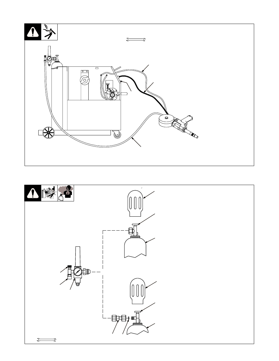 7. installing gas supply | Hobart Welding Products OLYMPIC 30A OM-184 693C User Manual | Page 11 / 24
