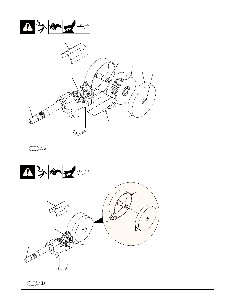 4. replacing canister inlet guide, 5. replacing spool canister | Hobart Welding Products OLYMPIC 30A OM-184 693C User Manual | Page 16 / 24
