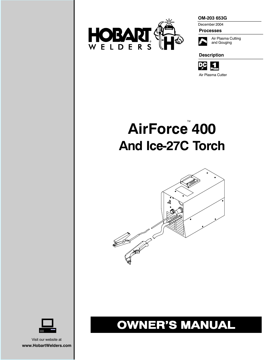 Hobart Welding Products AIRFORCE ICE-27C User Manual | 36 pages