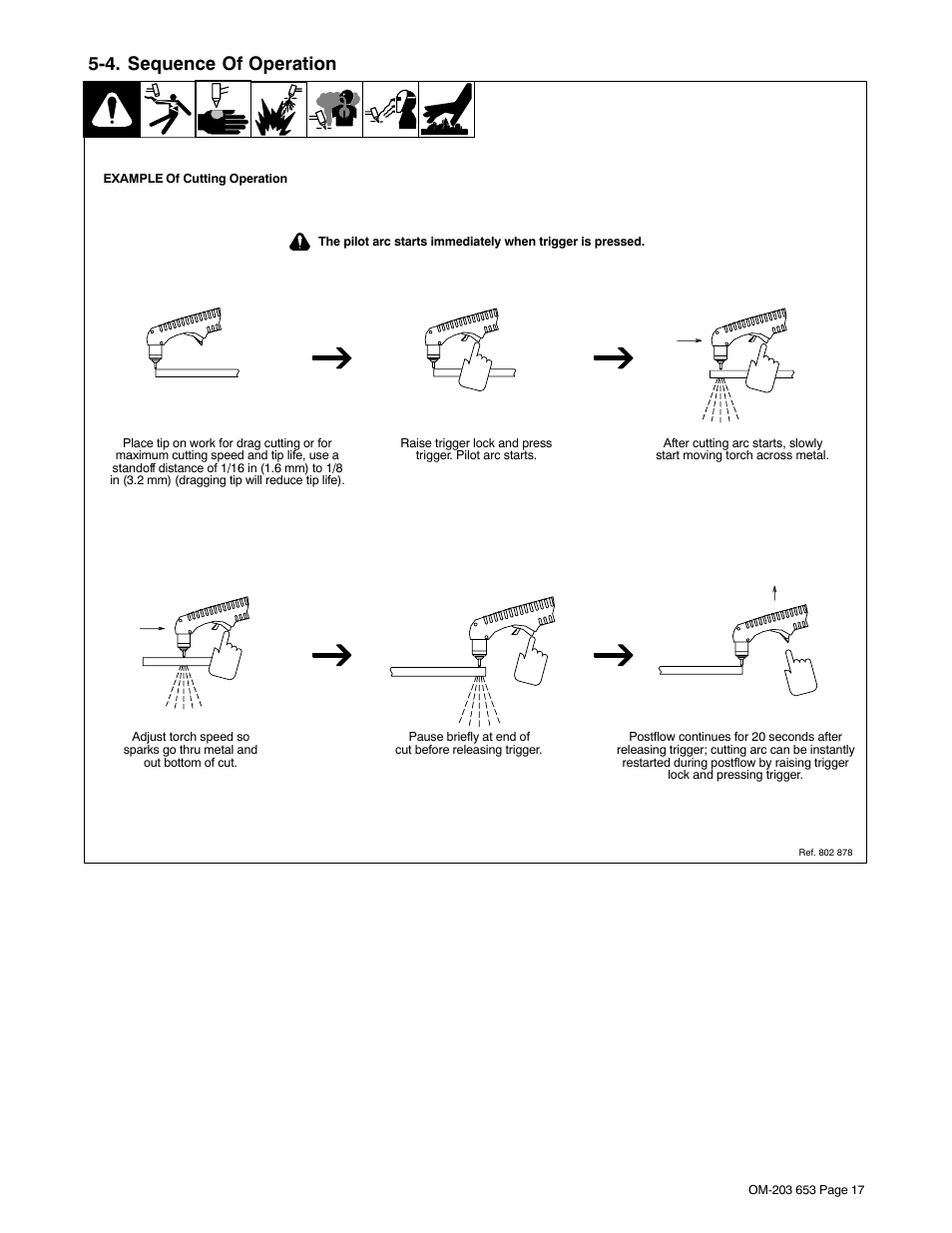 4. sequence of operation | Hobart Welding Products AIRFORCE ICE-27C User Manual | Page 21 / 36