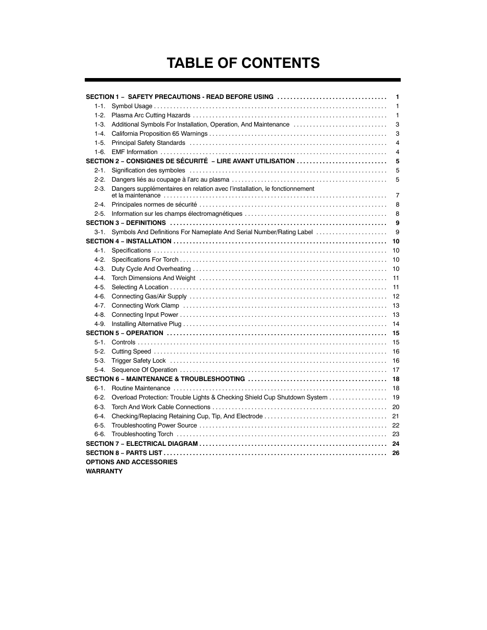 Hobart Welding Products AIRFORCE ICE-27C User Manual | Page 3 / 36